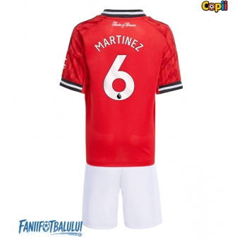 Manchester United Lisandro Martinez #6 Echipament de Fotbal Replică 2025-26 Copii Acasa (+ Șorturi)